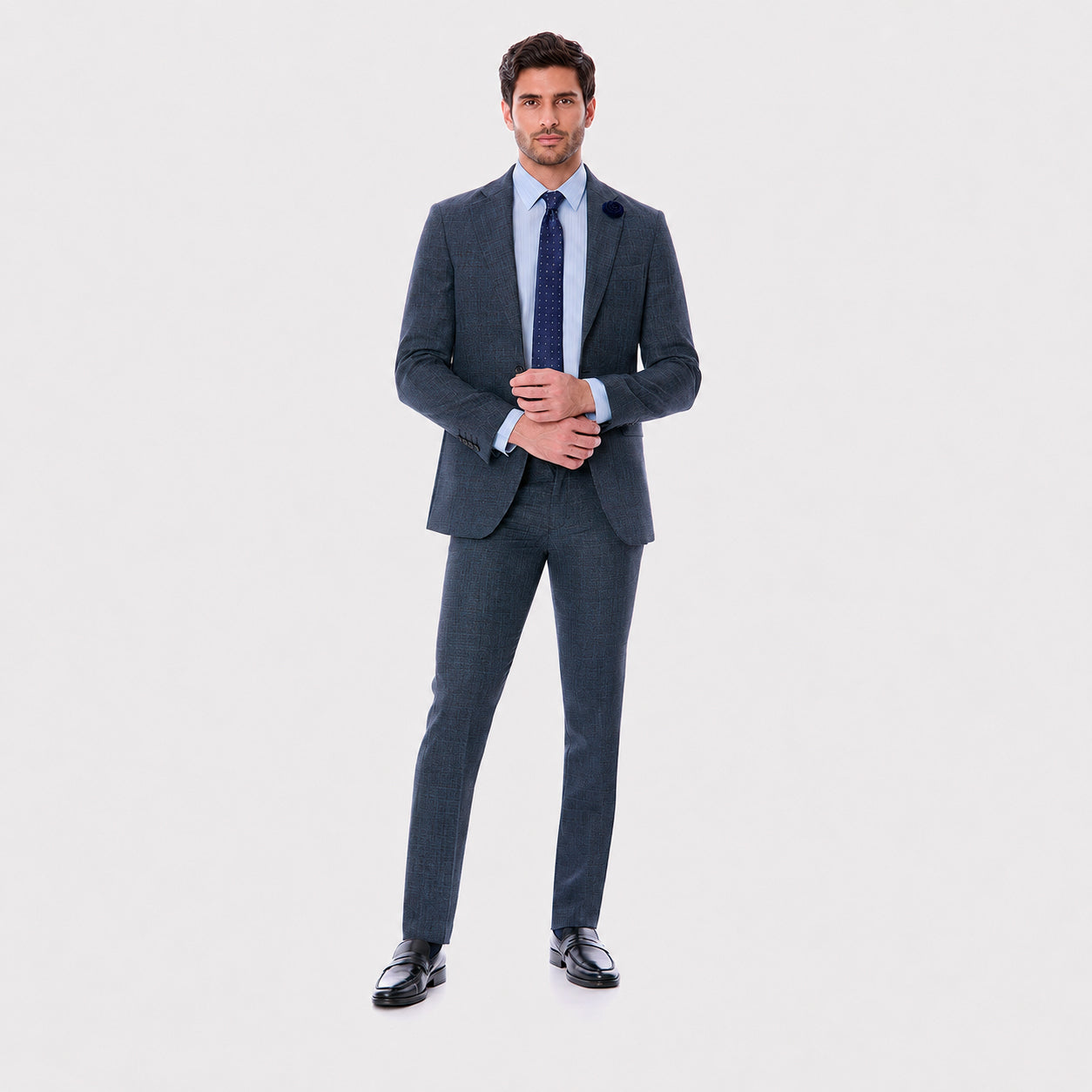 Traje Slim Fit Marino Vittorio Forti para Hombre