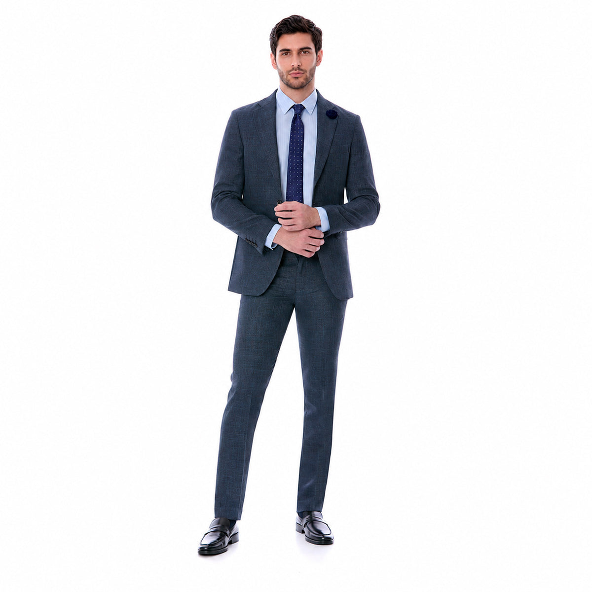 Traje Slim Fit Marino Vittorio Forti para Hombre