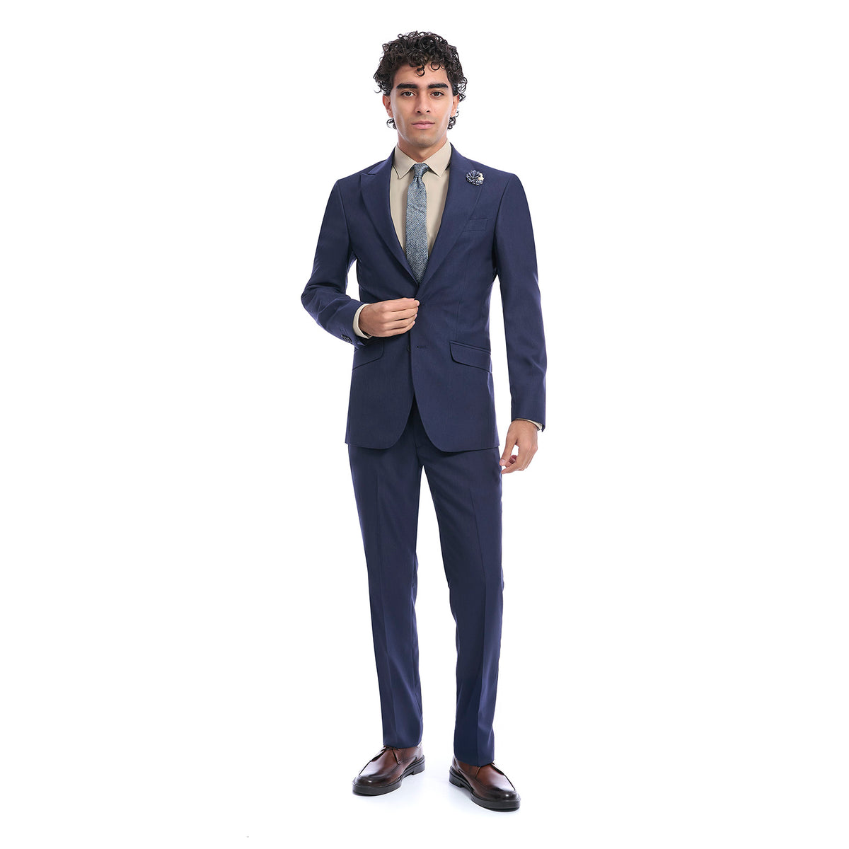 Traje New Slim Fit con Solapa de Pico para Caballero