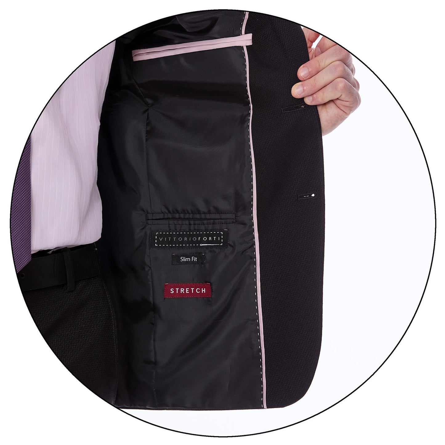 Traje Para CaballeroSlim Fit Tejido Liso