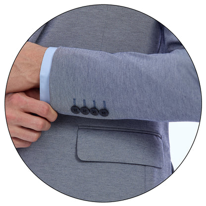 Traje Slim Fit Recto 2 Botones  Para Caballero Solapa Escuadra