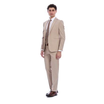 Traje Para Caballero Slim Fit Solapa Escuadra Dos Botones