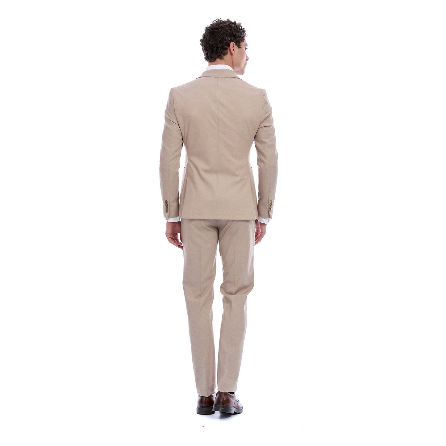 Traje Para Caballero Slim Fit Solapa Escuadra Dos Botones