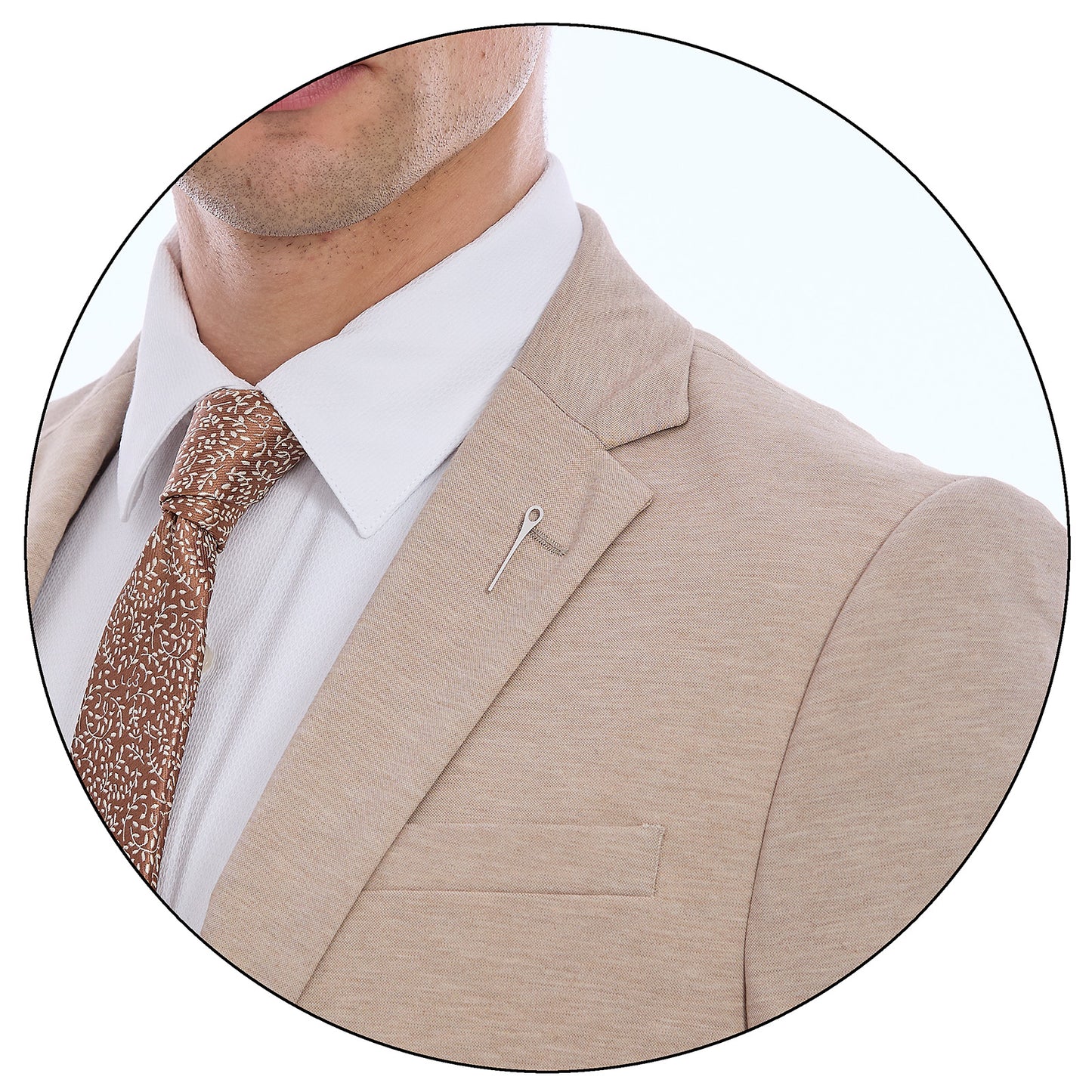 Traje Para Caballero Slim Fit Solapa Escuadra Dos Botones