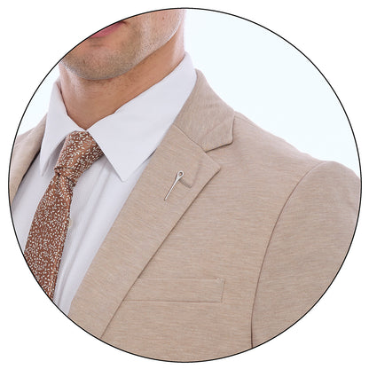 Traje Para Caballero Slim Fit Solapa Escuadra Dos Botones