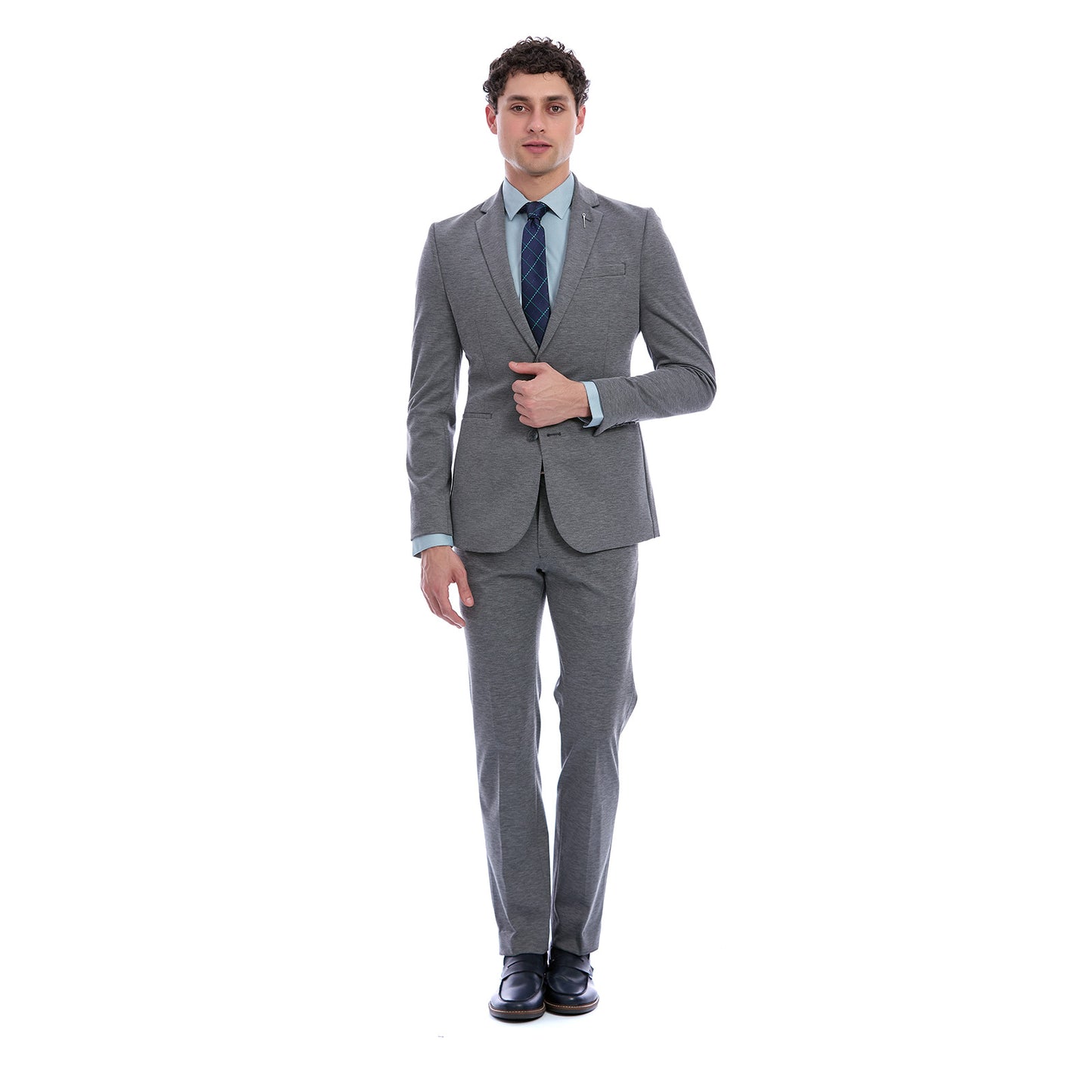 Traje Slim Fit  Para Caballero Solapa Escuadra