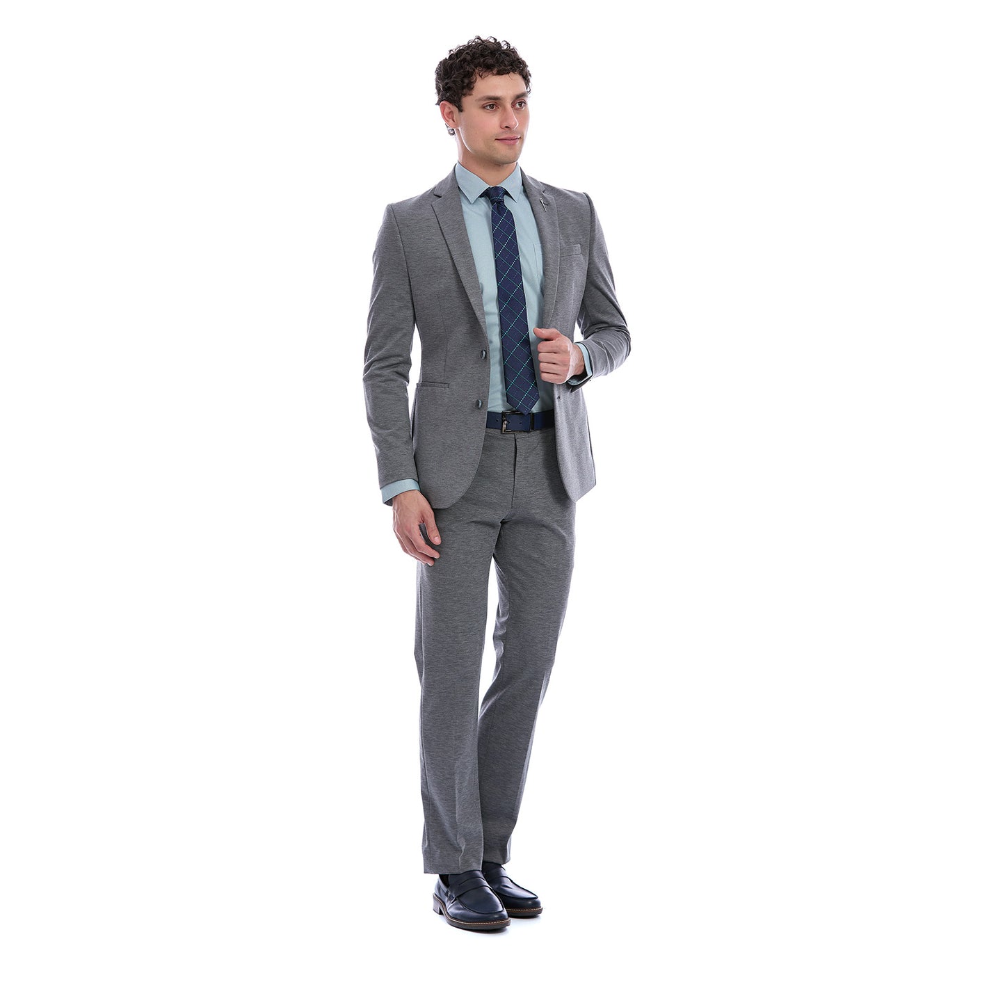 Traje Slim Fit  Para Caballero Solapa Escuadra