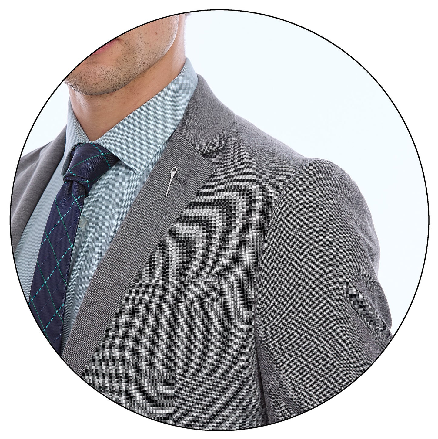 Traje Slim Fit  Para Caballero Solapa Escuadra