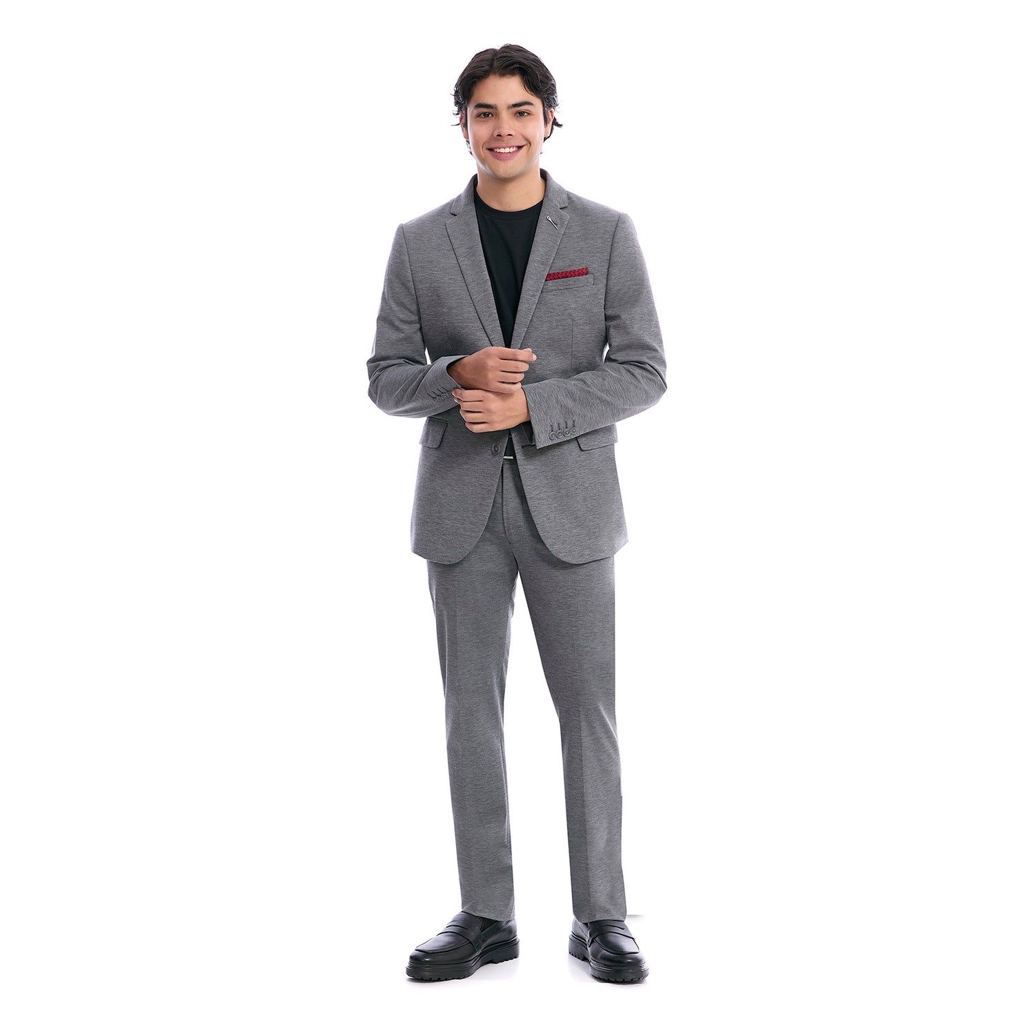 Traje de Vestir Para Caballero Slim Fit Solapa Escuadra