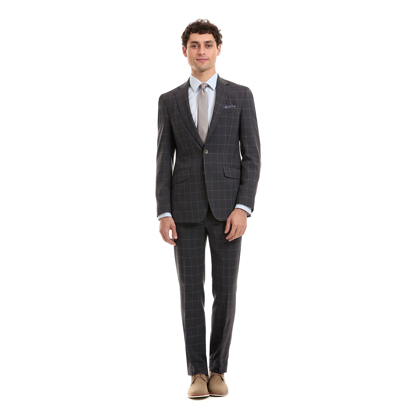 Traje Hombre Fit Slim A Cuadros Formal|Elegante y Moderno