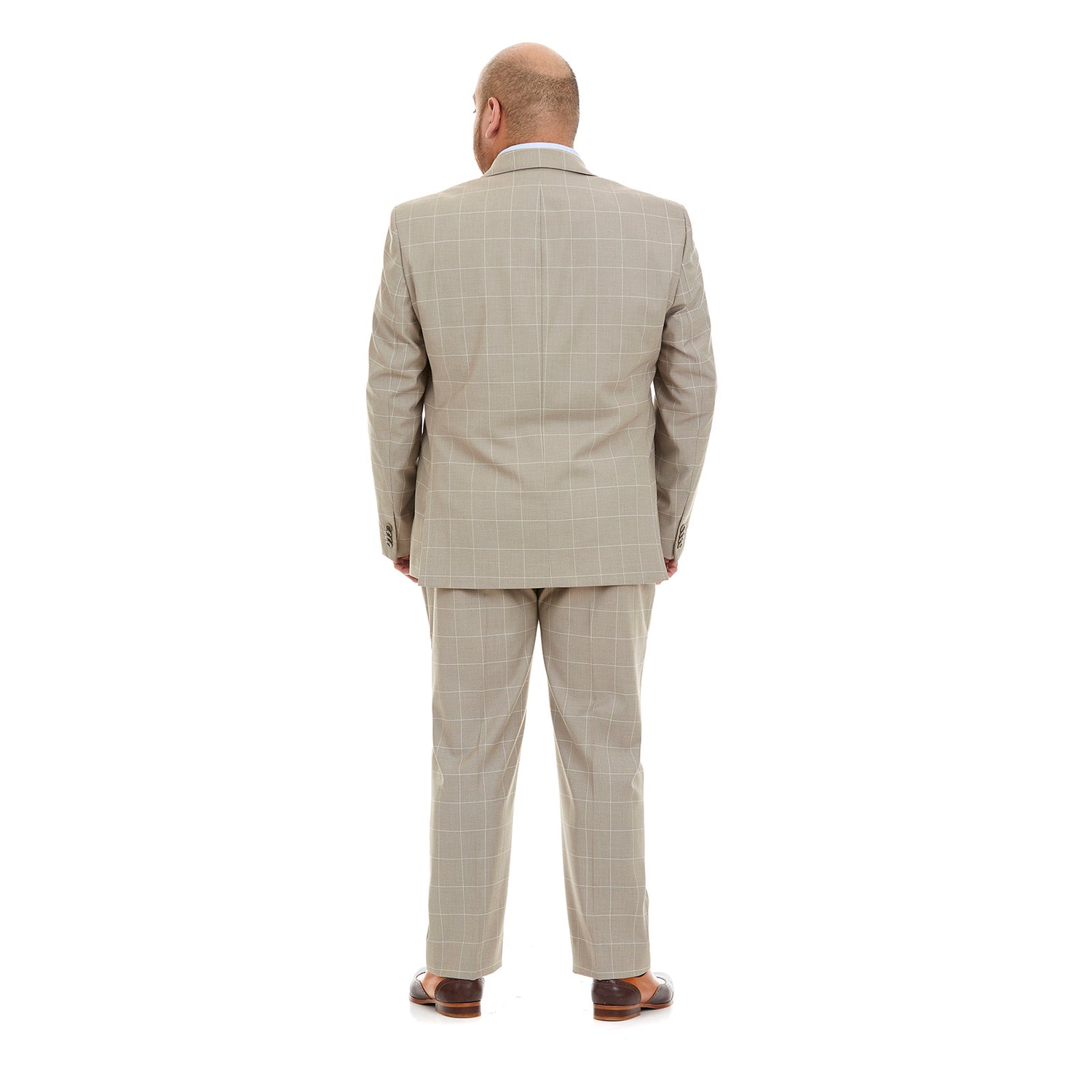 Traje Para Hombre Tallas Extra Recto en Tejido a Cuadros