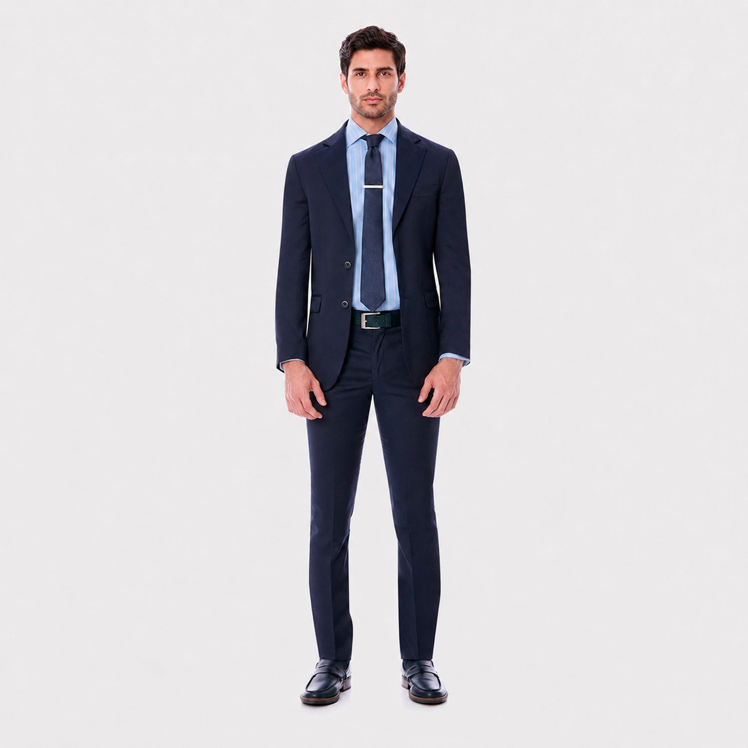 Trajepara Hombre Recto Dos Botones Slim Fit