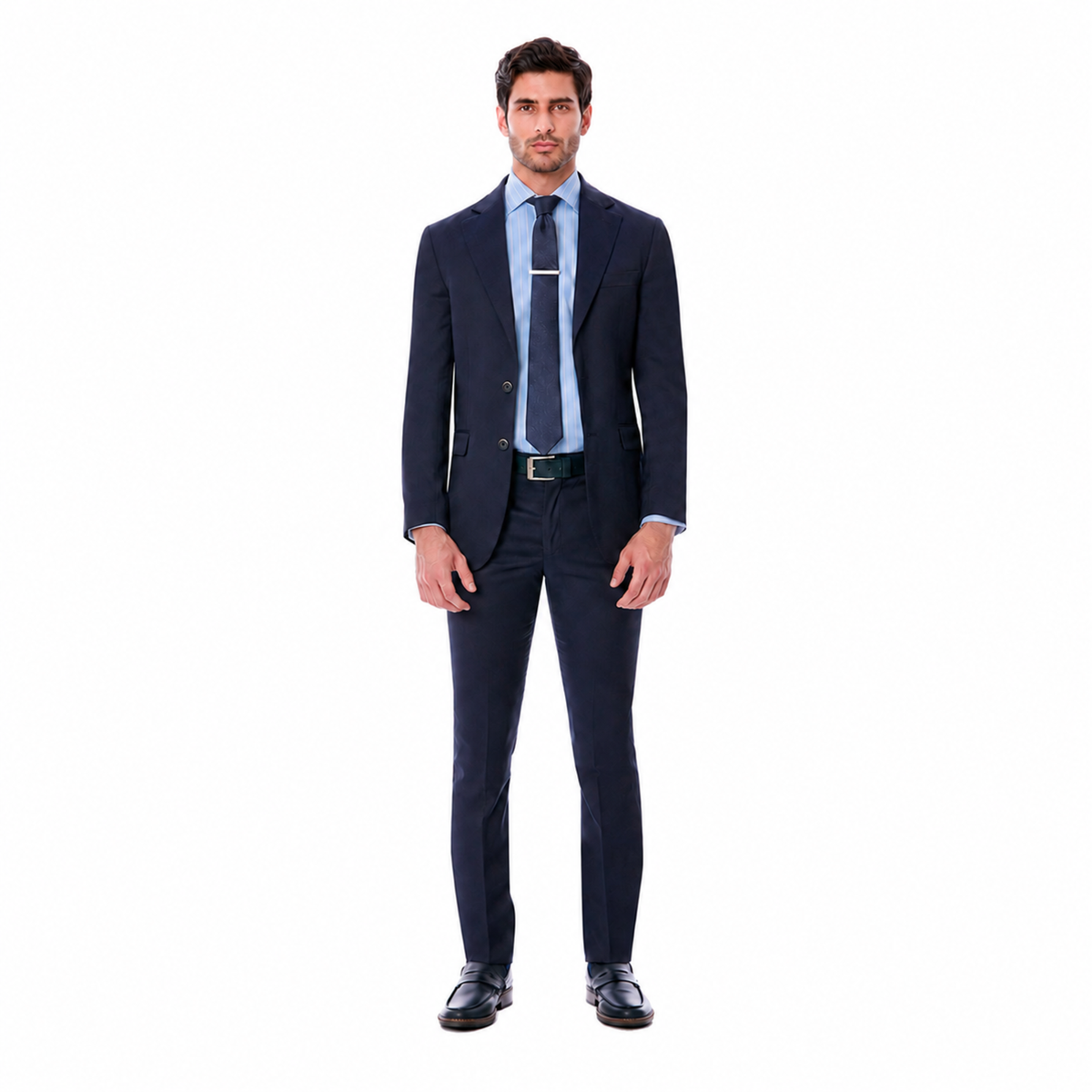 Traje para Hombre Recto Dos Botones Slim Fit
