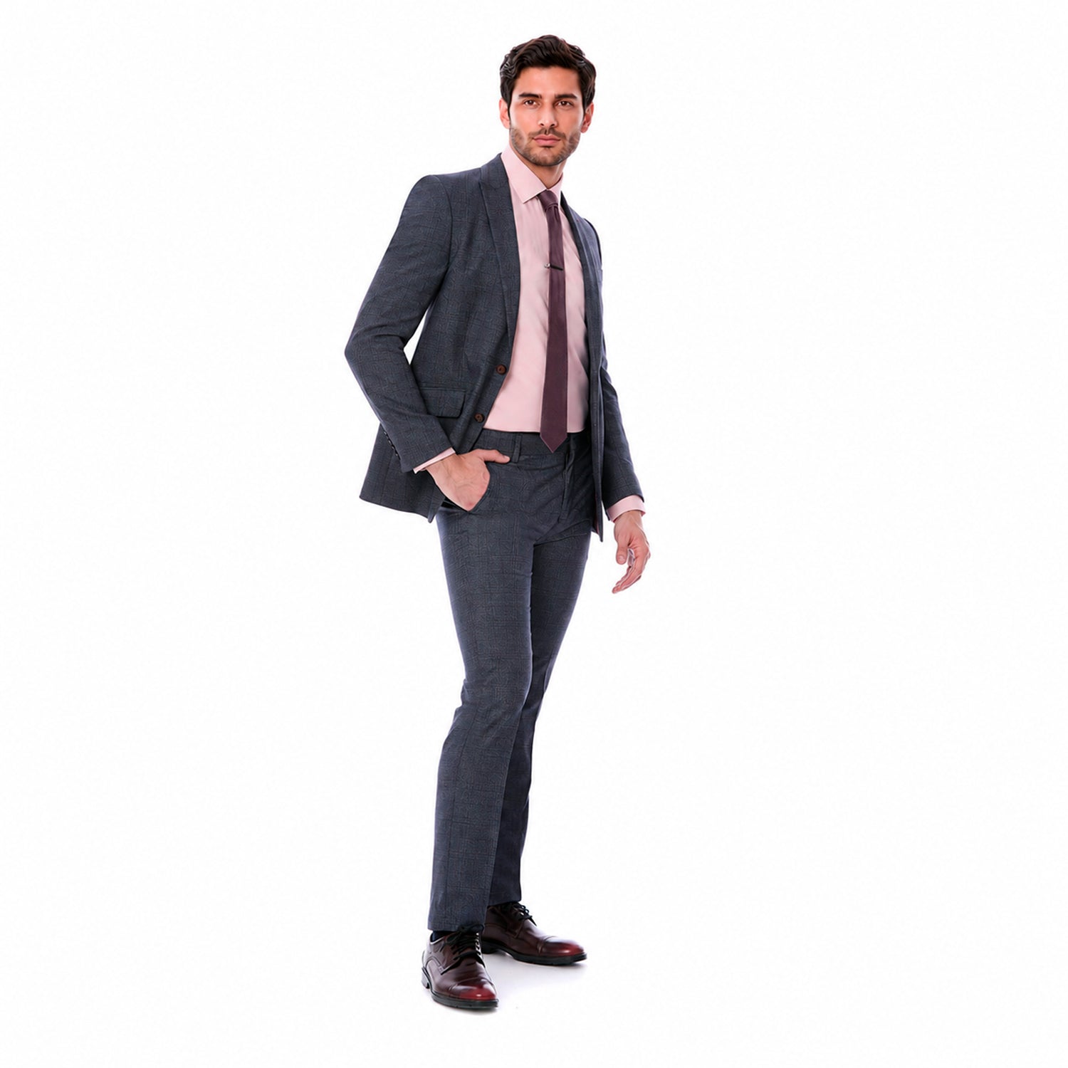 Traje Para Caballero Slim Fit a Cuadros