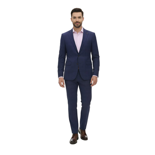 Traje Slim Fit Para Caballero En Tejido A Cuadros