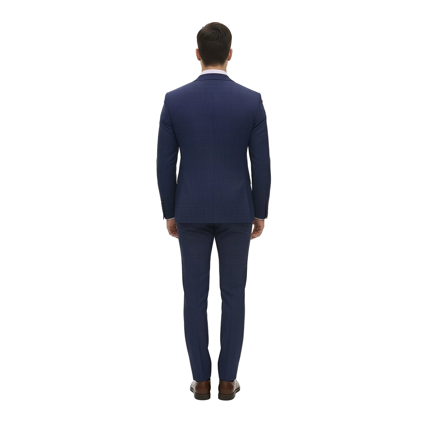 Traje Slim Fit Para Caballero En Tejido A Cuadros