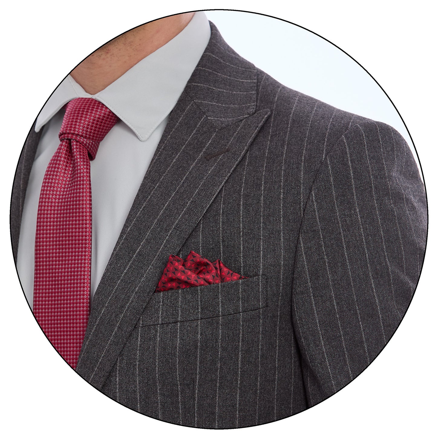 Traje Slim Fit Para Caballero Solapa Pico A Rayas