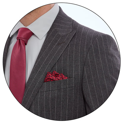 Traje Slim Fit Para Caballero Solapa Pico A Rayas