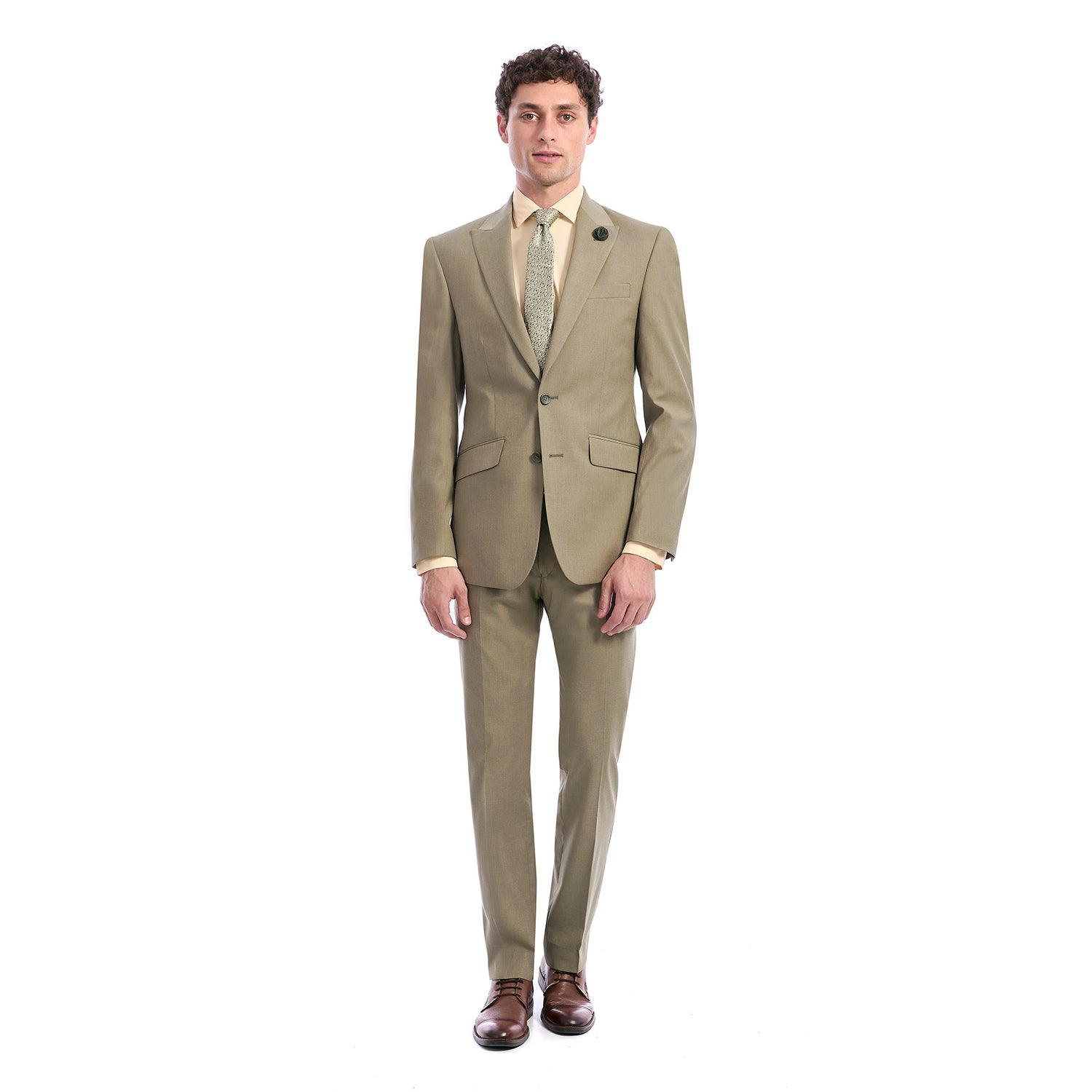 Traje New Slim Fit Stretch  Caballero Recto 2 Botones