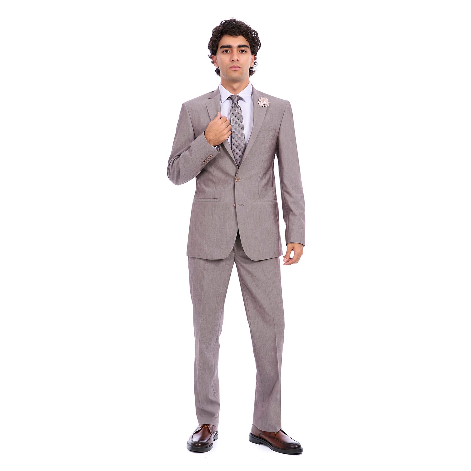 Traje de Vestir Slim Fit Stretch para Caballero Liso