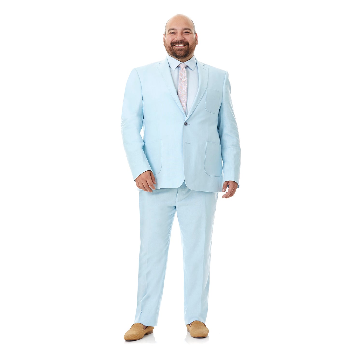 Traje Para Hombre Recto Tallas Extra En Tejido Liso