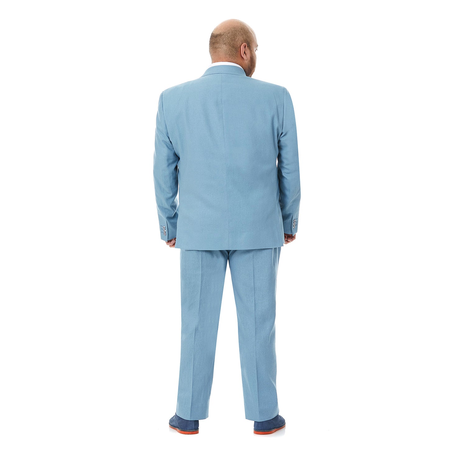 Traje Para Hombre Recto Dos Botones Tallas Extra en Tejido Liso