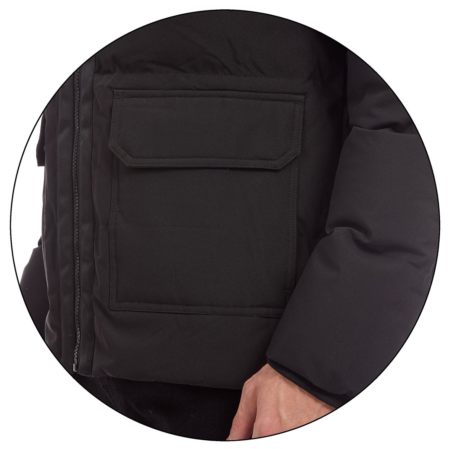 Chamarra Casual Para Caballero Acolchada Con Bolsillos