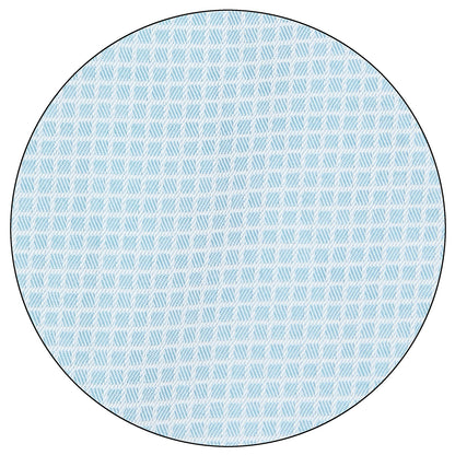 Detalle de la tela de Camisa Formal Vittorio Forti Corte Slim Fit con Diseño A Cuadros en Color Azul