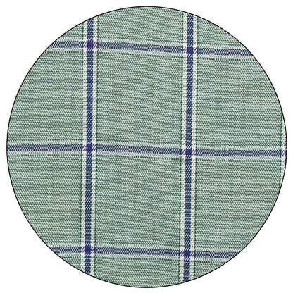 Detalle de tejido Camisa Formal para Caballero color Verde a Cuadros