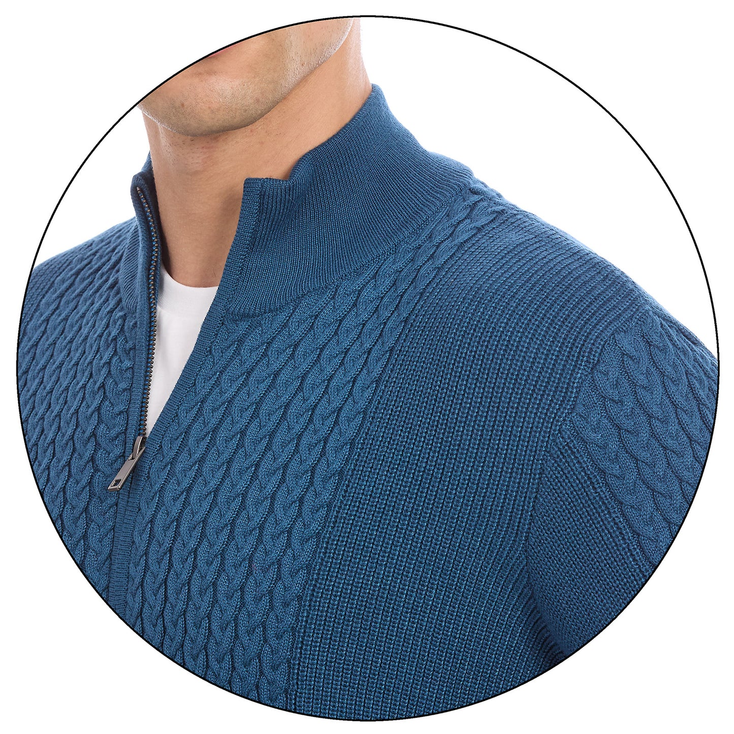 Suéter Tejido Para Caballero Con Cierre Completo