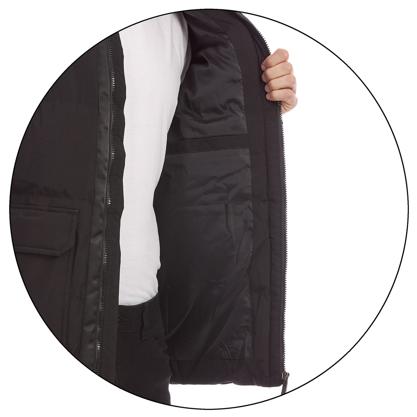 Chamarra Casual Para Caballero Acolchada Con Bolsillos