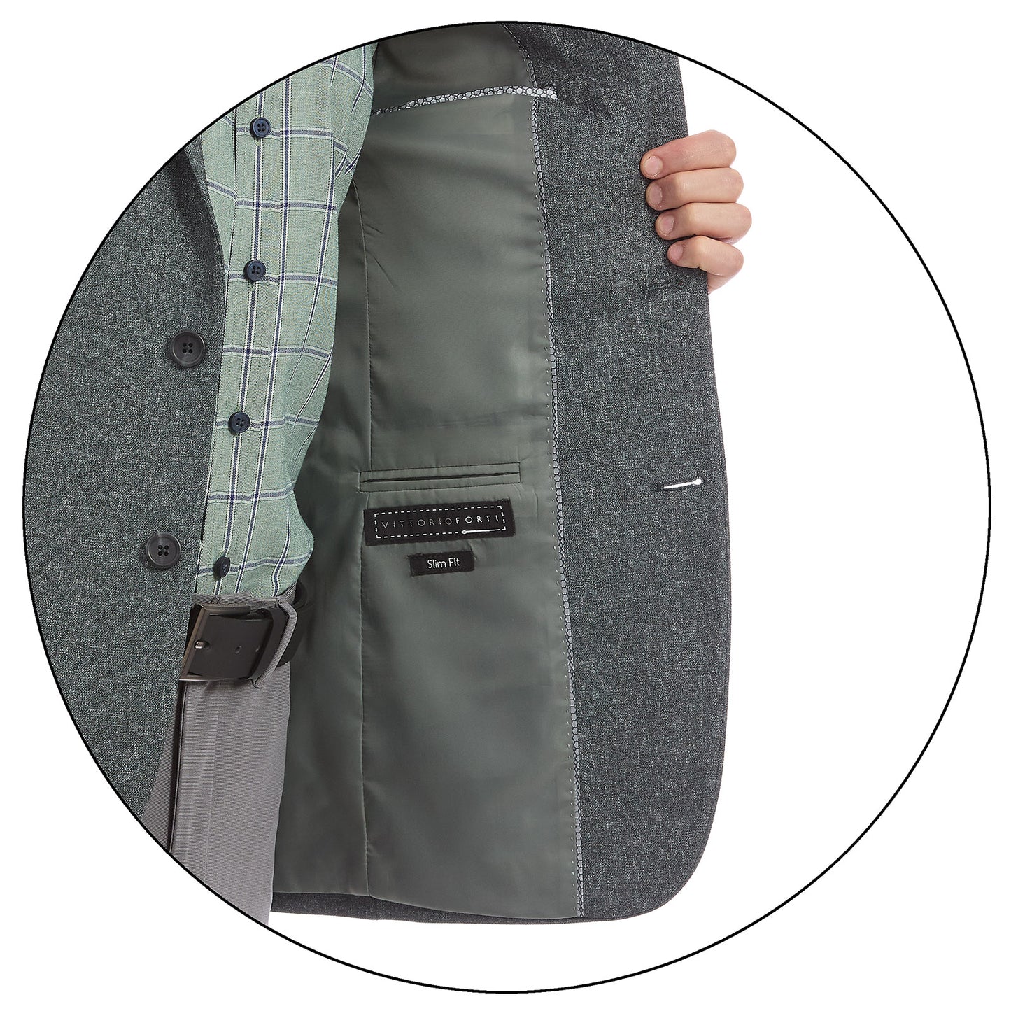 Saco Casual Para Caballero Slim Fit En Tejido  Liso