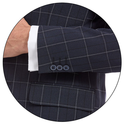 Detalle de manga De Chaleco de Hombre Separates A C uadros