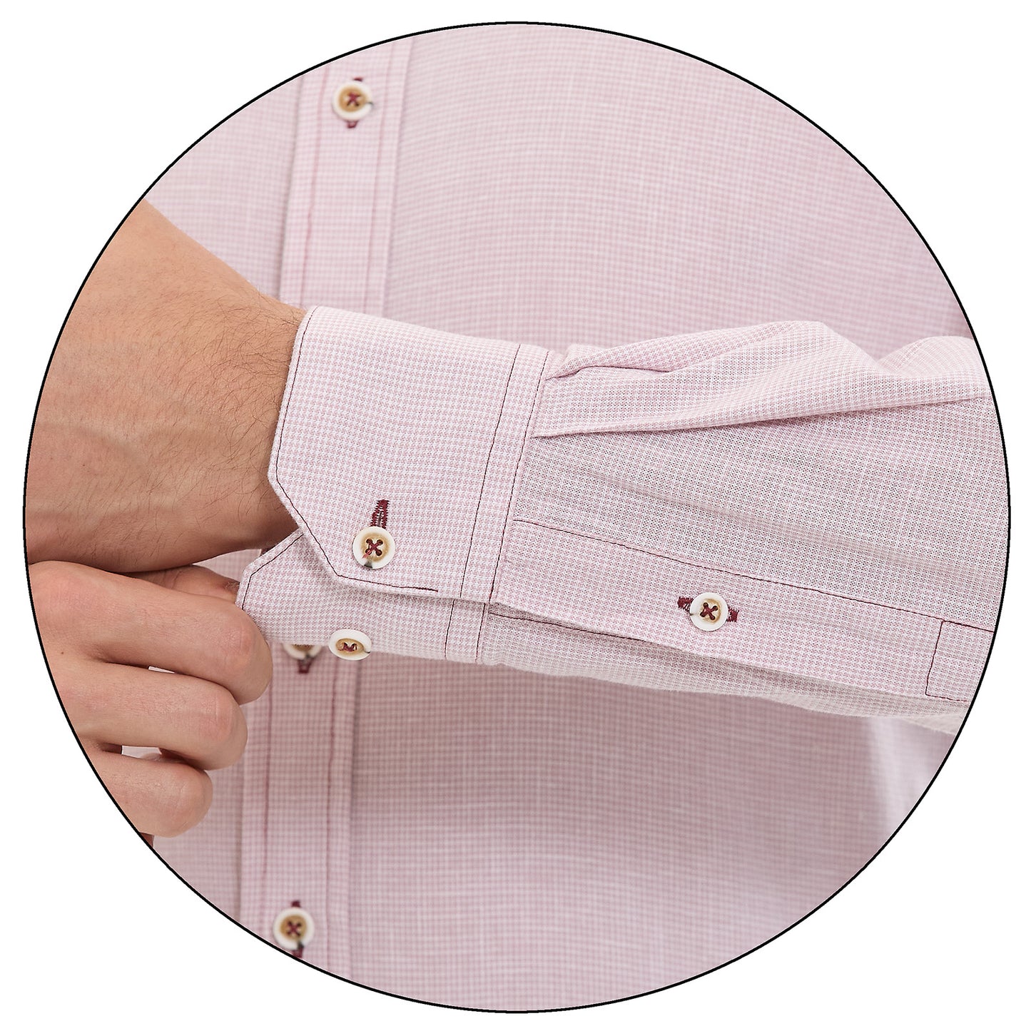 Camisa Formal Slim Fit a Cuadros para Caballero