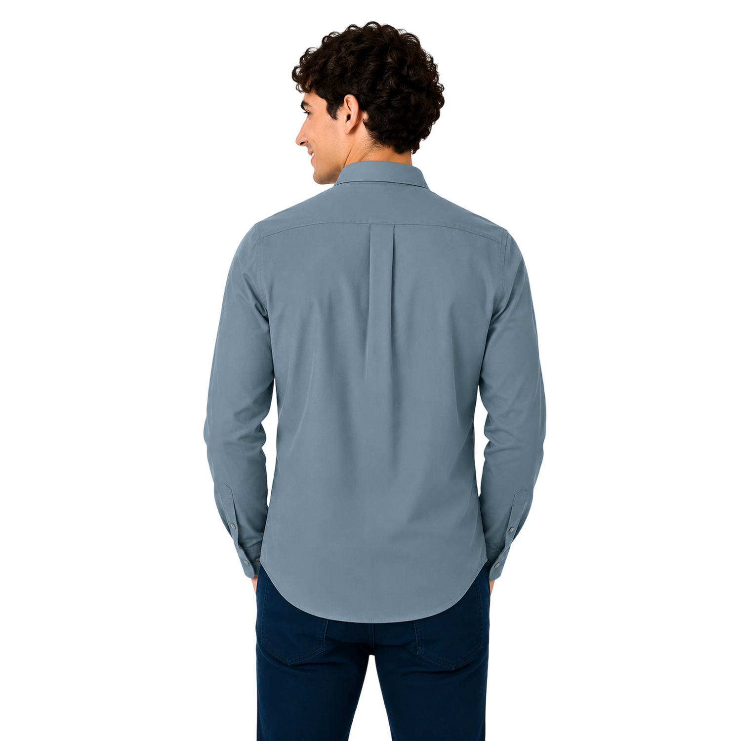 Camisa de Vestir Textura para Caballero Manga Larga