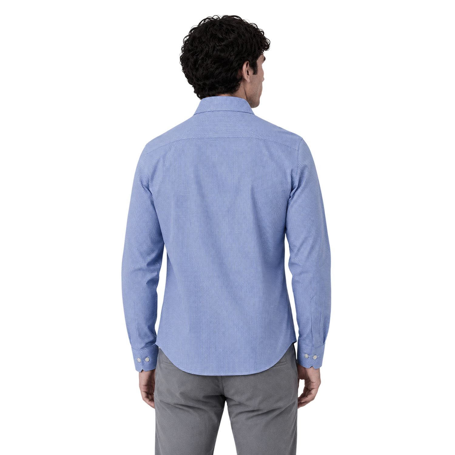 Camisa Slim Fit Cuadros Stretch para Caballero Elegante