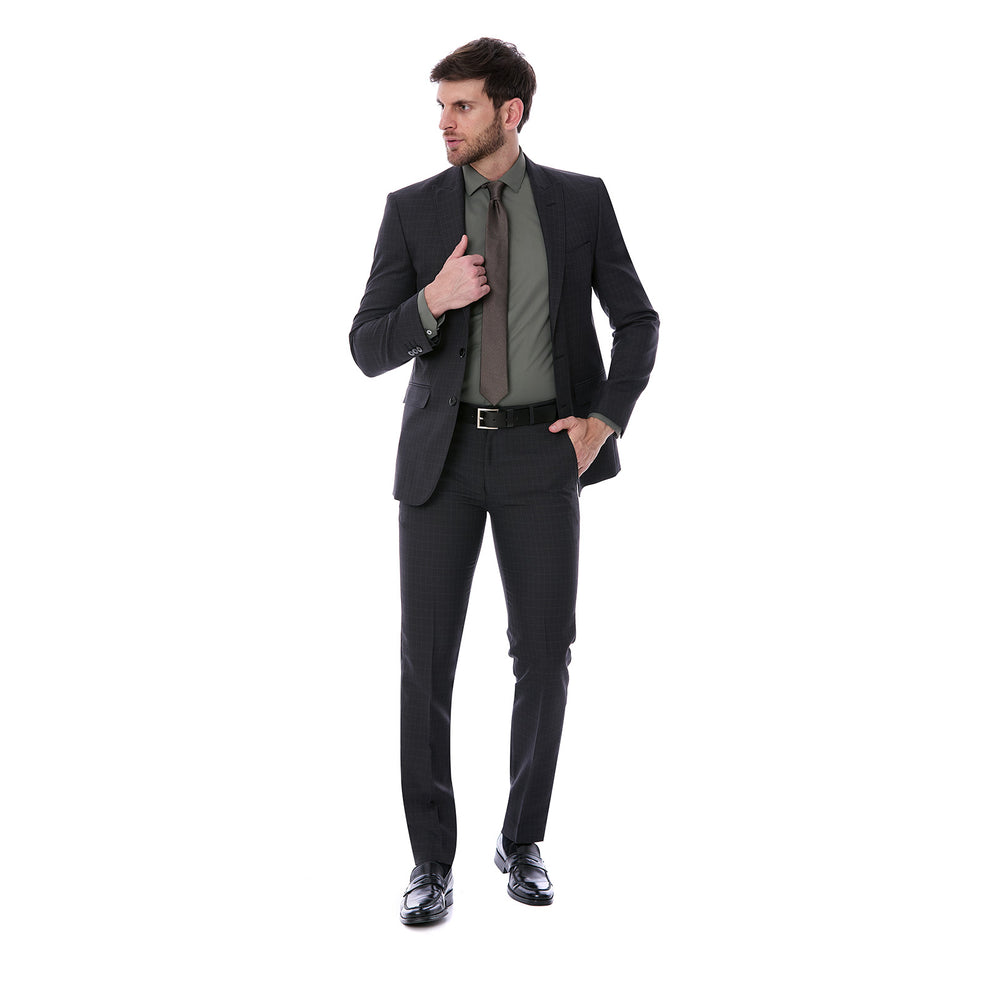 Traje verde tailored fit