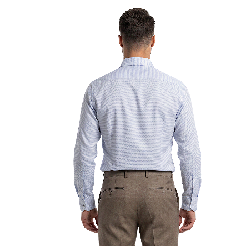 Camisa Slim Fit Textura con Bambú para Caballero