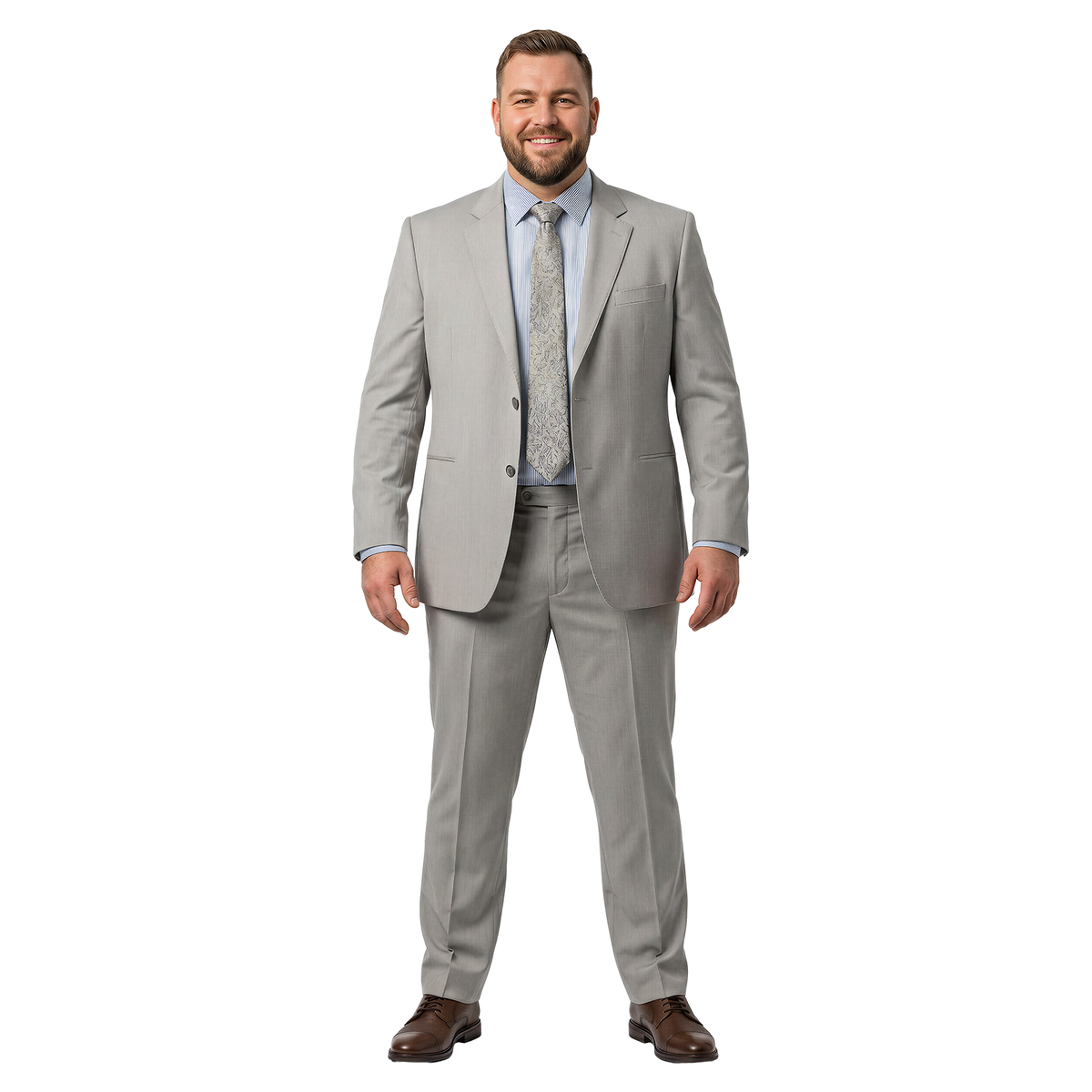Traje Talla Extra Liso para Caballero Elegante Formal