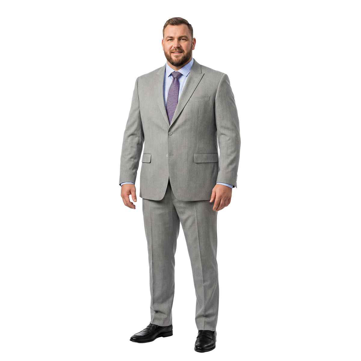 Traje Regular Fit Tallas Extra para Hombre Liso Formal