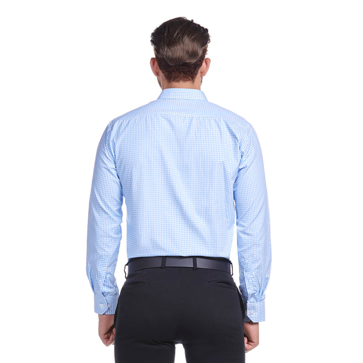 Camisa manga larga para hombre slim fit  casual marca vittorio forti color azul
