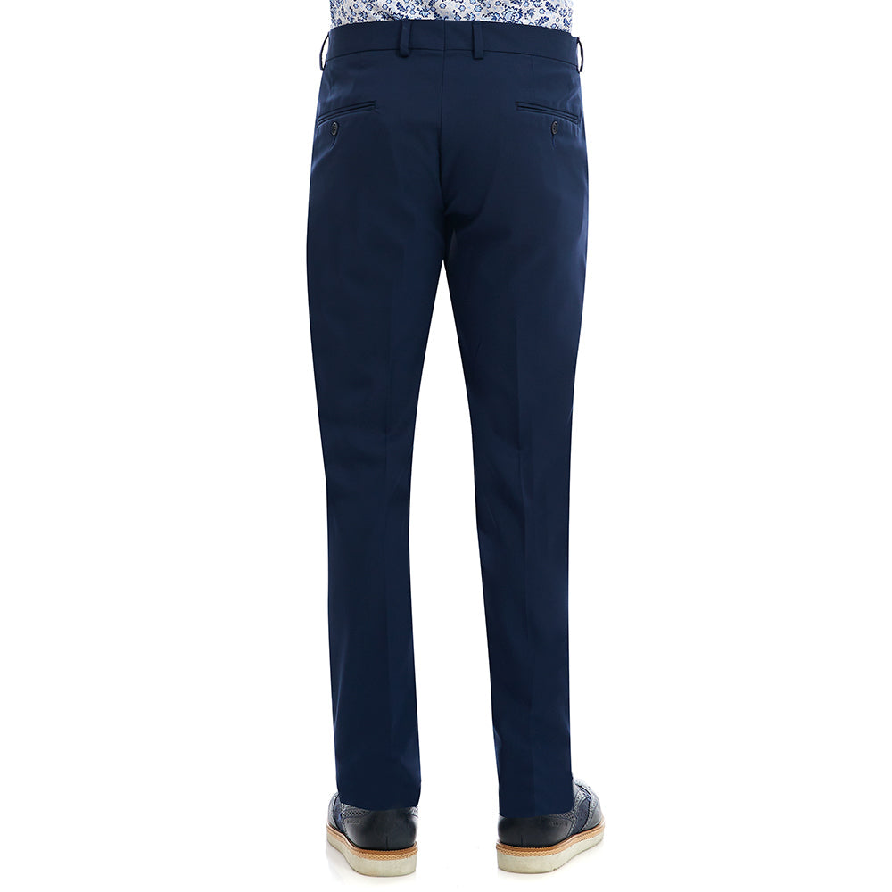 Pantalón De Vestir Para Hombre Formal liso Slim-Fit