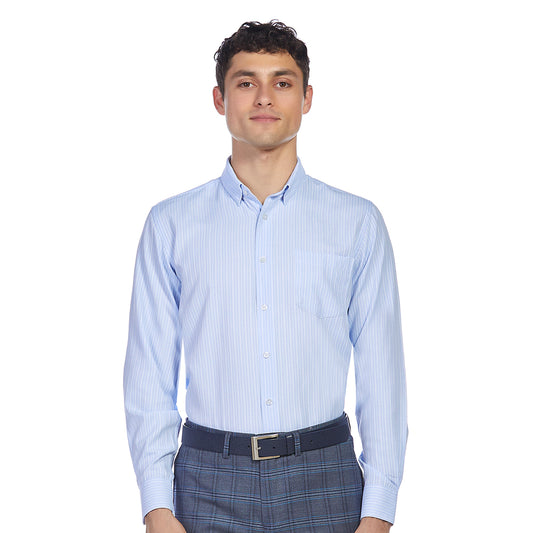 Camisa Azul Formal para hombre slim fit