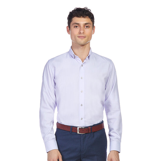 Camisa Lila Formal para hombre slim fit