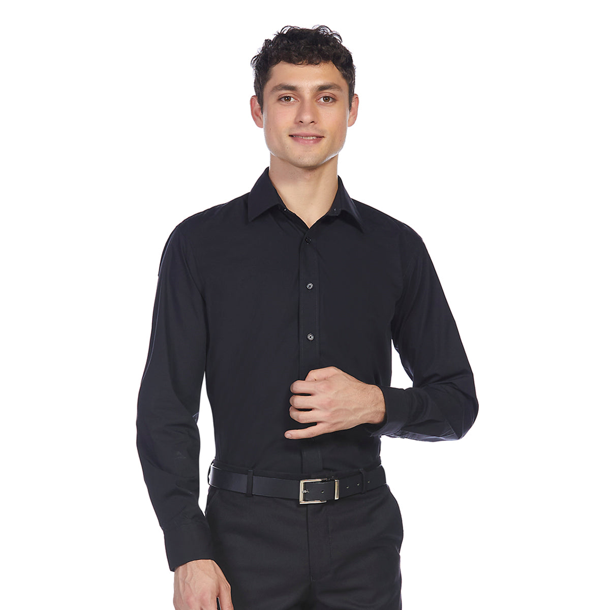 Camisa Para Hombre Manga Larga Formal Slim-Fit