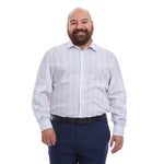 camisa color rosa talla extra para hombre a rayas multicolor