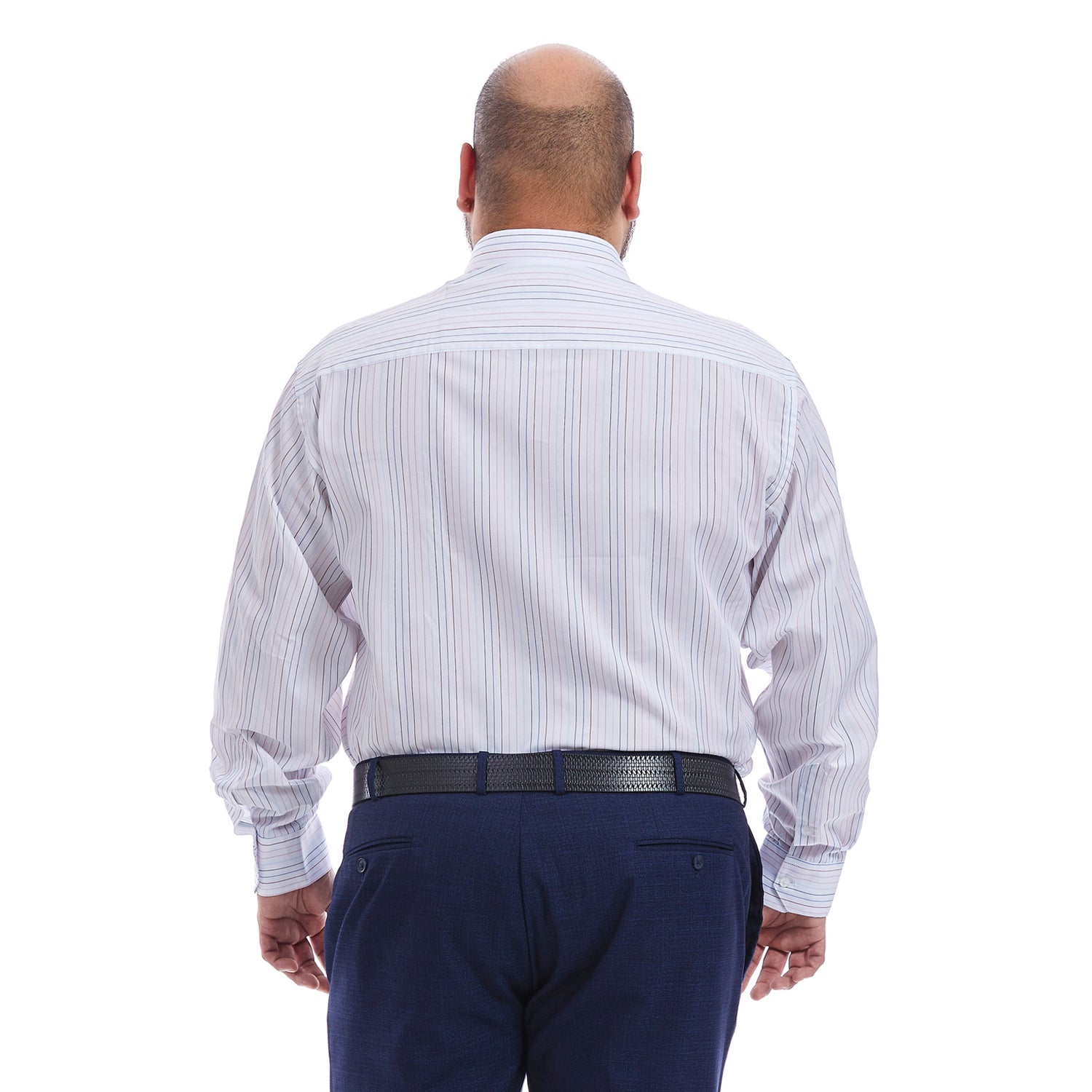 camisa color rosa talla extra para hombre a rayas multicolor