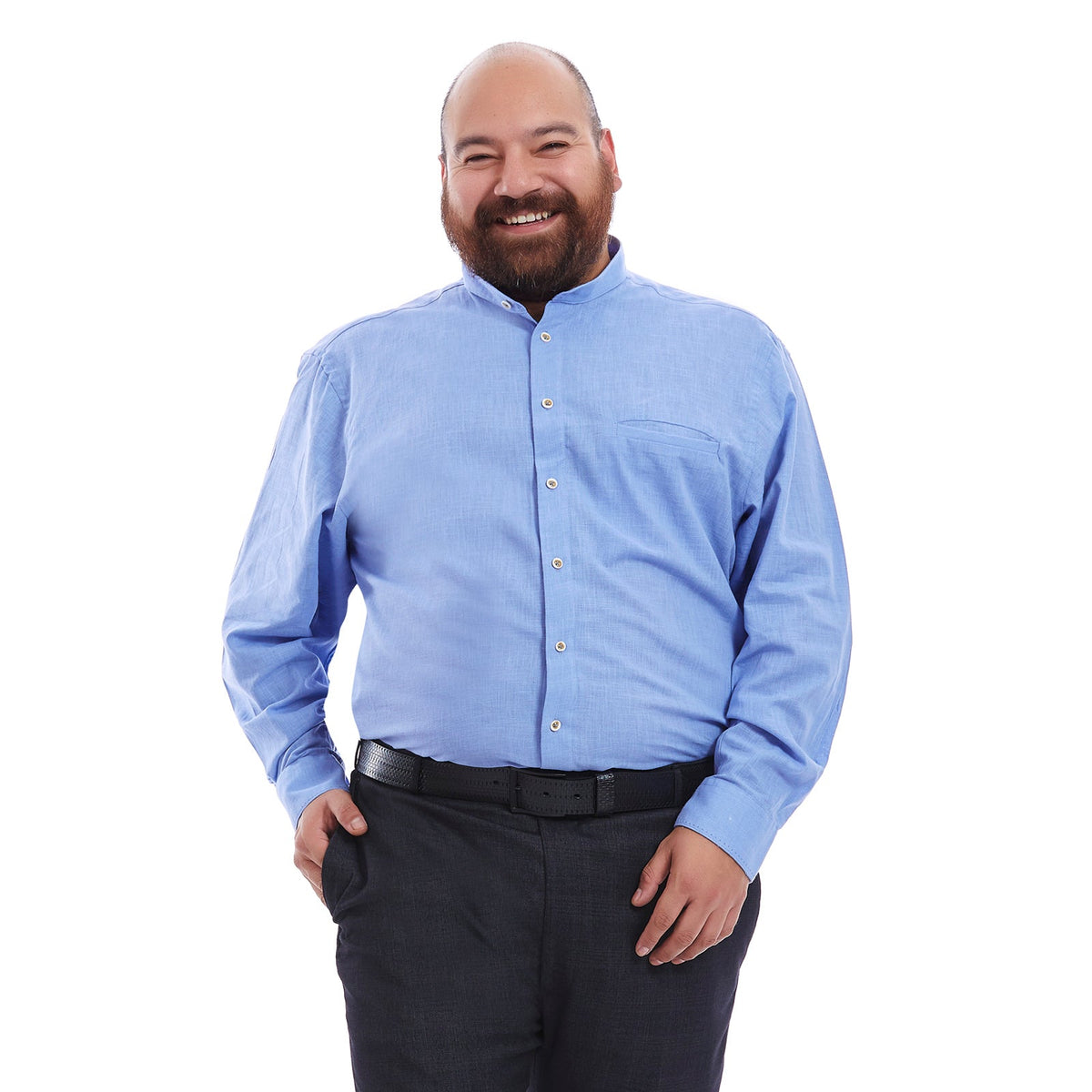 camisa talla extra para hombre lisa