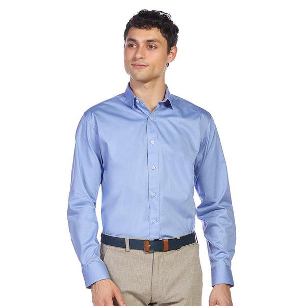 Camisa Azul formal para hombre slim fit