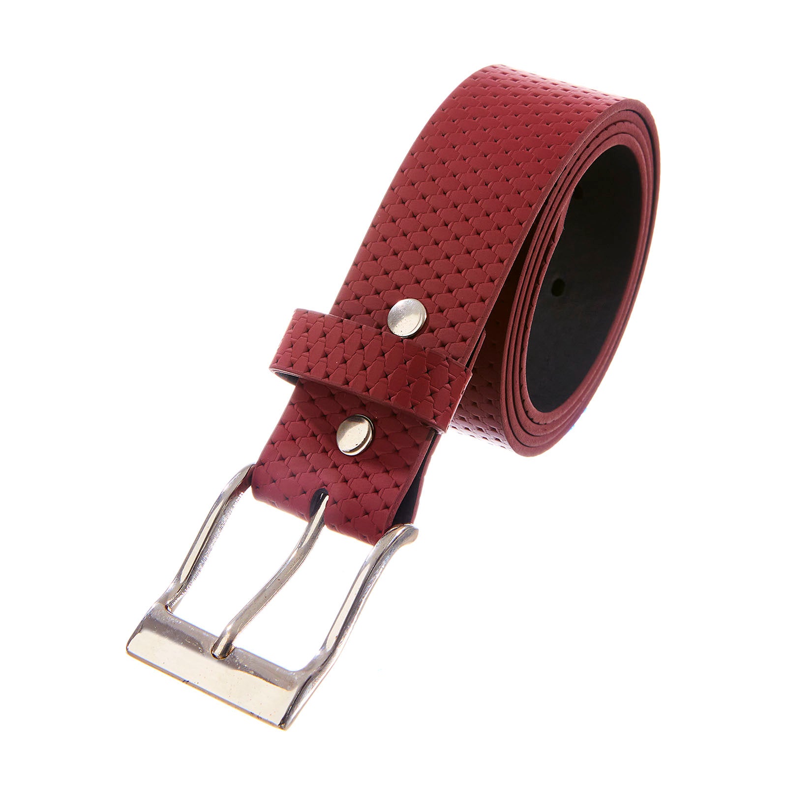 cinturon color vino para hombre
